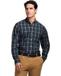 Izod - Long Sleeve Holiday Tartan Button Down Shirt - Lyst