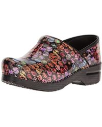 dansko professional grey paisley patent