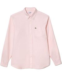 Lacoste - Long Sleeve Regular Fit Oxford Button Down Shirt - Lyst