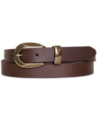Lucky Brand - Leather Belt W/harness Buckle - Lyst