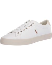 Polo Ralph Lauren - Longwood Sneaker White Perf Nappa Smooth Calf 12 D - Lyst