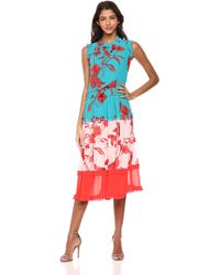 ted baker camelis fantasia tiered midi dress