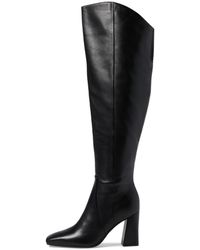 Naturalizer - S Lyric Over The Knee Boot Black Leather Wide Calf 8.5 M - Lyst