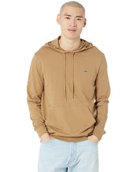 Lacoste - Long Sleeve Hoodie Jersey T-shirt W/ Central Pocket - Lyst