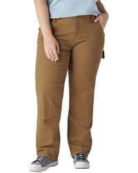 Dickies - Womens Plus Double Front Denim Carpenter Pants Jeans - Lyst