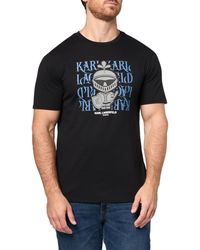 Karl Lagerfeld - Paris Pullover Short Sleeve Knight Karl Graphic T-shirt - Lyst