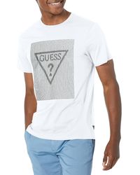 Guess - Short Sleeve Stitch Triangle Tee - Lyst