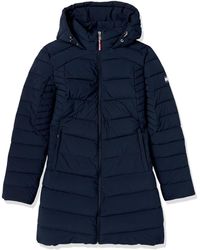 Tommy Hilfiger - Tw2mp164-nvy-large Long Packable Jacket - Lyst