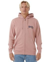 Rip Curl - Shred Till Dead Zip-up Hooded Fleece Sweatshirt - Lyst