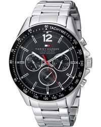 Tommy Hilfiger 1791104 Luke Silver Strap Watch in Metallic for Men - Lyst