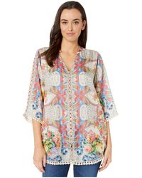 johnny was ginger silk blouse