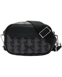 Lacoste - The Blend Small Monogram Canvas Crossbody Bag - Lyst