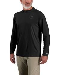 Carhartt - Force Sun Defender Lightweight Long-sleeve Hooded Logo Graphic T-shirt - Lyst