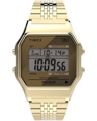 Timex - Gold-Ton mit Edelstahlarmband - Lyst