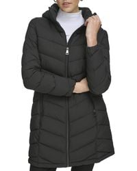 Calvin Klein - Klassischer Puffermantel mit Kapuze und Reißverschluss Vorne Daunenmantel - Lyst