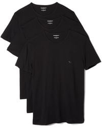 Emporio Armani - Lot de 3 t-Shirts à col Rond en Coton pour Tricot - Lyst