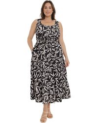 Maggy London - Plus Size Tiered Halter Maxi Dress - Lyst