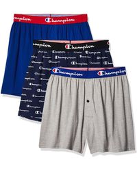 Champion - 3-pack Cotton Stretch Boxers - Lyst