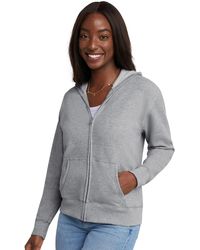 Hanes - Ecosmart Full-zip Hoodie Sweatshirt - Lyst