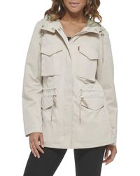 Levi's women's cotton four pocket hooded field jacket sales