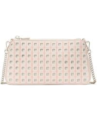 Kate Spade - Grace Perforated Fine Grain Leather Pochette - Lyst