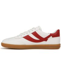 Vince - S Oasis-w Lace Up Fashion Sneaker Chalk White/ruby Red Leather 7.5 M - Lyst