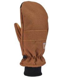 Carhartt - Insulated Duck Synthetic Leather Knit Cuff Mitt - Lyst