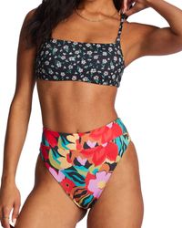 Billabong - Standard Islands Away Rev Zoe Crop - Lyst