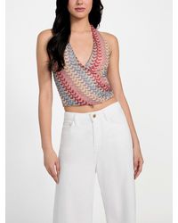 Guess - Sleeveless Fearne Halter Top - Lyst