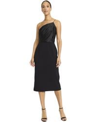 Maggy London - Asymmetrical One Shoulder Cocktail Midi-elegant Formal Wedding Guest Dress - Lyst
