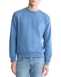 Calvin Klein - Relaxed Fit Monogram Logo Fleece Sweatshirt - Lyst