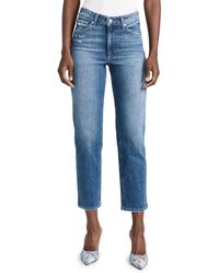 PAIGE - Sarah Straight Ankle Jeans - Lyst