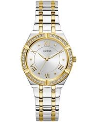 Guess - Analog Quartz Watch With Stainless Steel Strap - Lyst