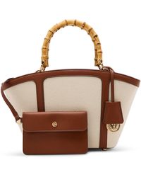 Anne Klein - Small Bamboo Handle Tote With Convertible Strap - Lyst