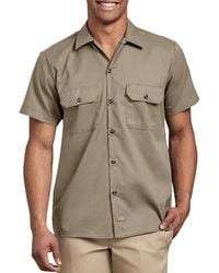 Dickies - Slim Fit Kurzarm Arbeitshemd Hemd mit Button-Down-Kragen - Lyst