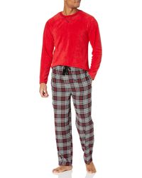 IZOD Mens Waffle Henley Pajama Top