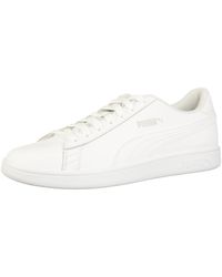 Puma Smash v2 Leather Black - Casual Footwear Man Sizes 44 Colour Black