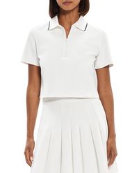 Theory - Tennis Polo Zip Top - Lyst