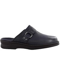 clarks navy blue clogs