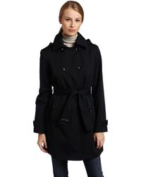 Michael Kors - Michael Double-breasted Trench With Hood - Lyst