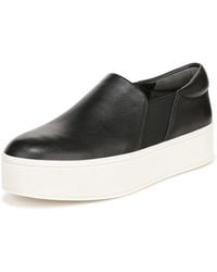 Vince - S Warren Platform Slip On Fashion Sneakers Black Leather 5 M - Lyst