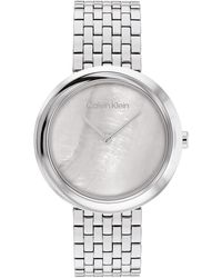 Calvin Klein - 34mm 2h Quartz Watch - Stainless Steel Bracelet - Water Resistance 30 Meters - Minimalistic Style – Premium Fashion - Gift For - Lyst
