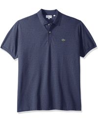 Lacoste - Classic Short Sleeve Chine Pique Polo Shirt - Lyst