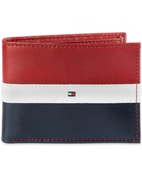 Tommy Hilfiger - RFID Blocking 100% Leather Ranger Passcase Wallet Reisezubehör-Bi-Fold-Brieftasche - Lyst