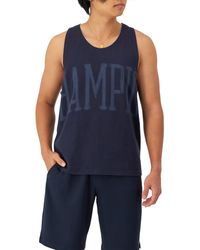 Champion - , Got Game, Comfortable Scoop Neck Tank Top For , Navy Chalk Brush Logo, Xx-large - Lyst