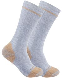 Carhartt - Midweight Cotton Blend Steel Toe Sock 2 Pack - Lyst