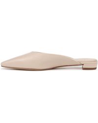 Vince - Ana Leather Slip On Pointed Toe Mule Birch Sand Leather 6 M - Lyst