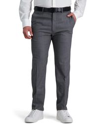 Kenneth Cole - Reaction Urban Heather Slim-fit Flat-front Dress Pant - Lyst