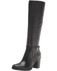 Naturalizer - S Kalina Knee High Tall Boots Black Leather 12 M - Lyst