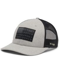 Columbia - Unisex Phg Game Flag Mesh Snap Back - High, Cool Grey Heather/black, One Size - Lyst